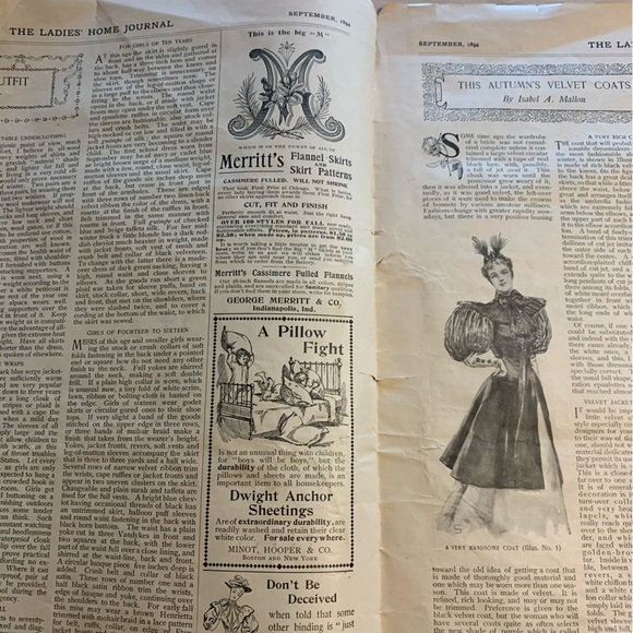 1894 Ladies Home Journal Magazine - Picture 13 of 16